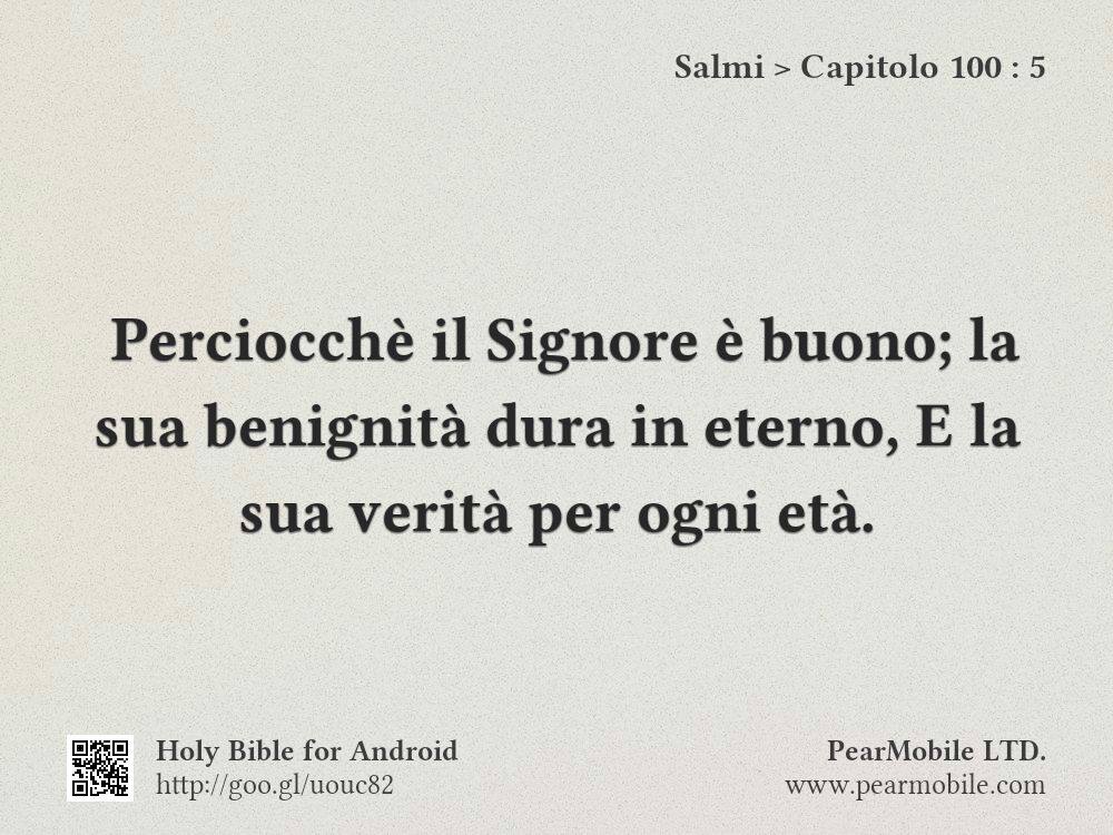 Salmi, Capitolo 100:5